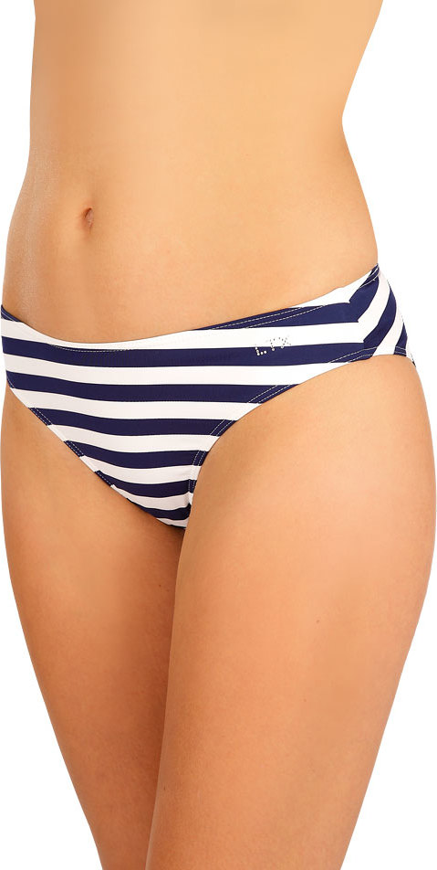 Dámské plavky kalhotky LITEX středně vysoké bílé/modré Velikost: 42