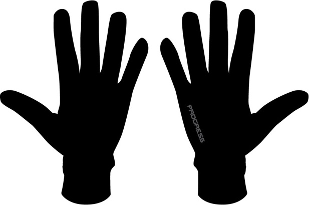 Tenké rukavice PROGRESS Slimy černá Velikost: XL