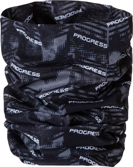 Multifunkční šátek PROGRESS Tube černá-šedá camo Velikost: UNI