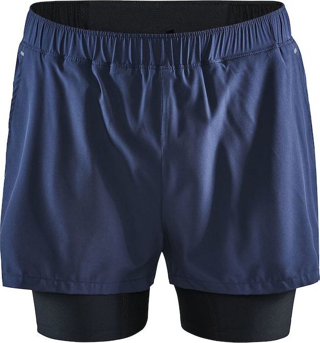 Pánské běžecké šortky CRAFT Adv Essence 2v1 modré Velikost: S