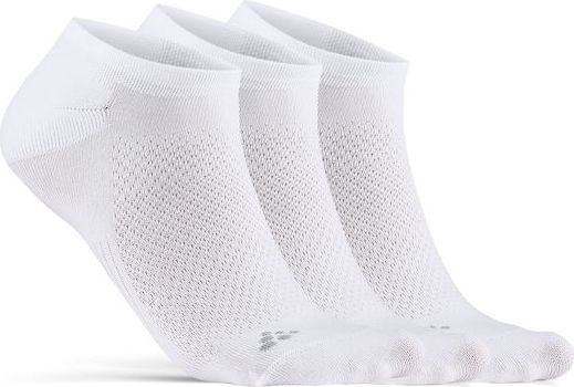 Funkční ponožky CRAFT Core Dry Footies 3-pack bílé Velikost: 34-36