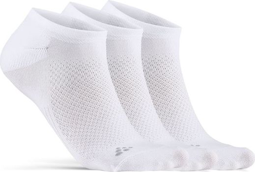 Funkční ponožky CRAFT Core Dry Footies 3-pack bílé Velikost: 40-42