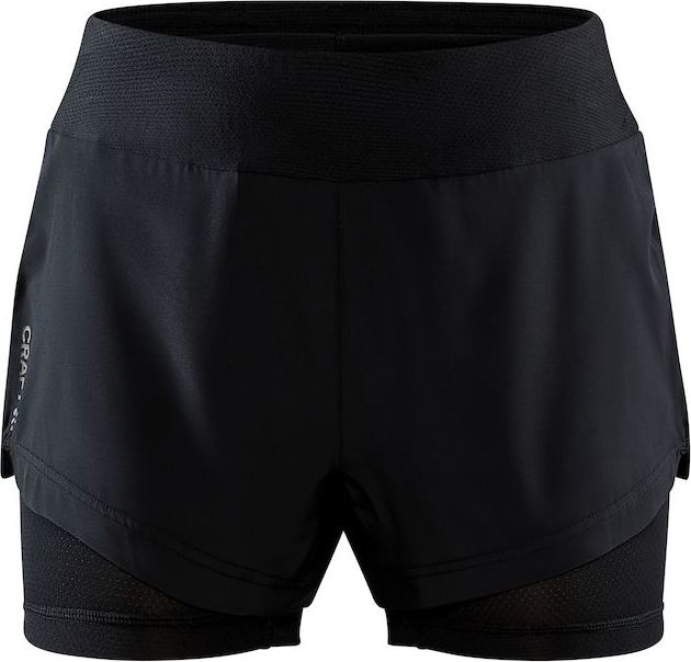 Dámské běžecké šortky CRAFT Adv Essence 2v1 černé Velikost: XL