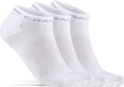 Funkční ponožky CRAFT Core Dry Shaftless 3-pack bílé Velikost: 40-42