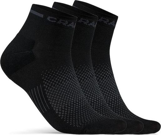 Funkční ponožky CRAFT Core Dry Mid 3-pack černé Velikost: 34-36