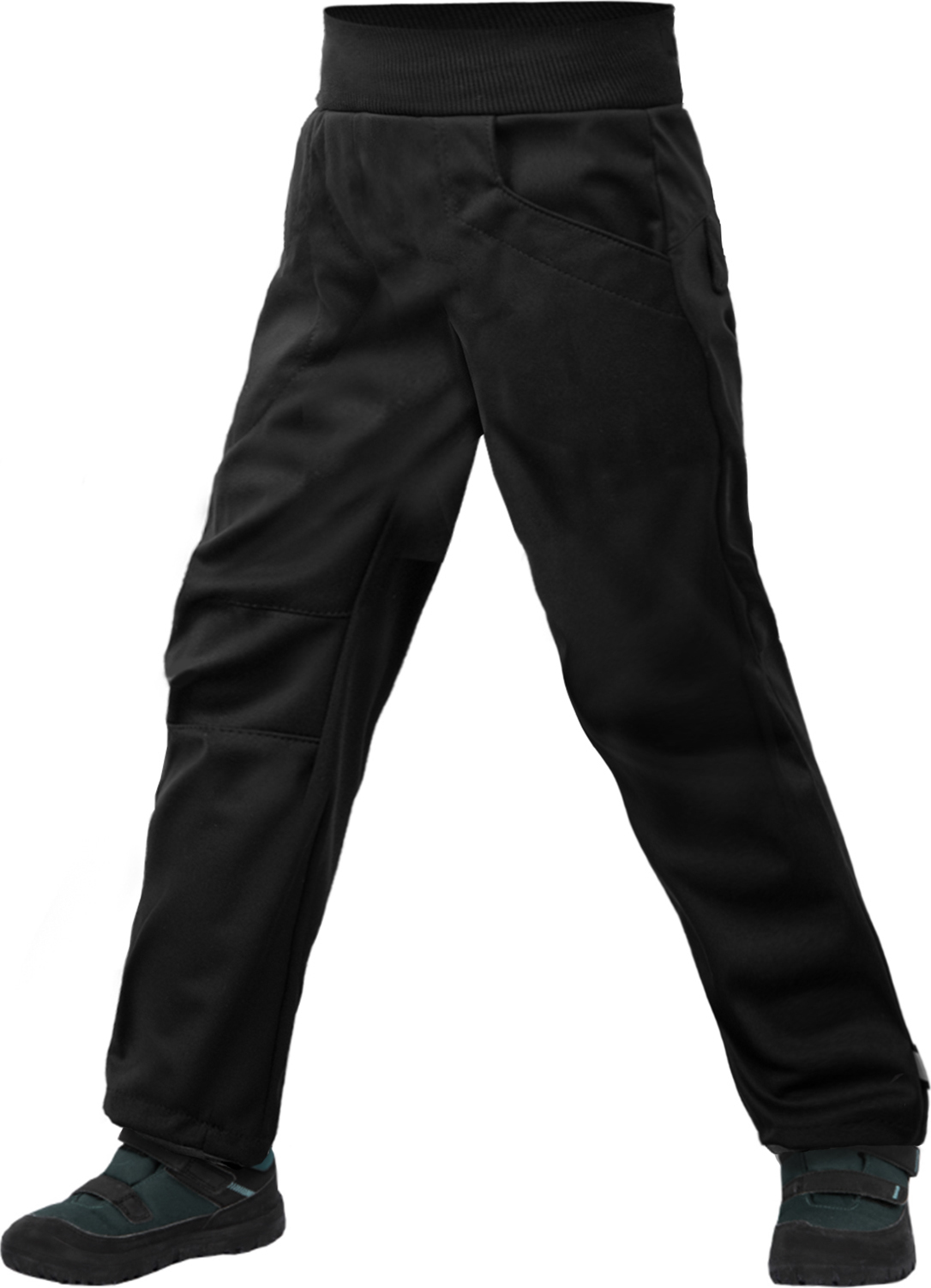 Dětské softshellové kalhoty s fleecem UNUO Cool, Černá Velikost: 98/104