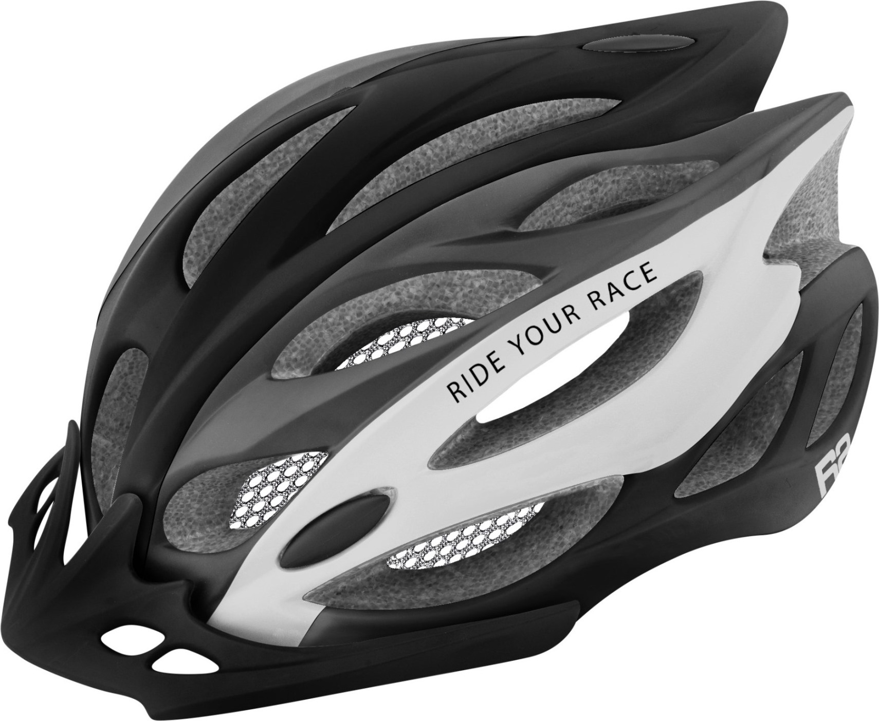 Cyklistická helma R2 Wind černá/bílá Velikost: L