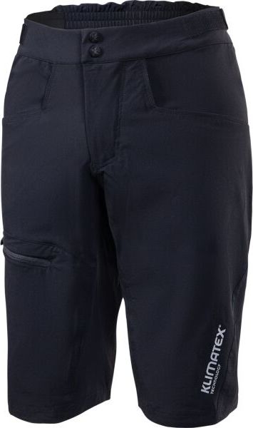 Pánské MTB šortky KLIMATEX Ebony černá Velikost: S