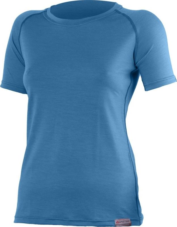 Dámské merino triko LASTING Alea modré Velikost: XL