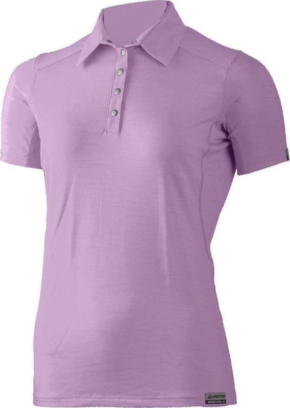 Dámská merino polo košile LASTING Alisa fialová Velikost: L