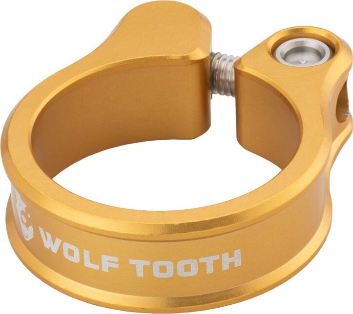 Sedlová objímka WOLF TOOTH 31.8mm zlatá