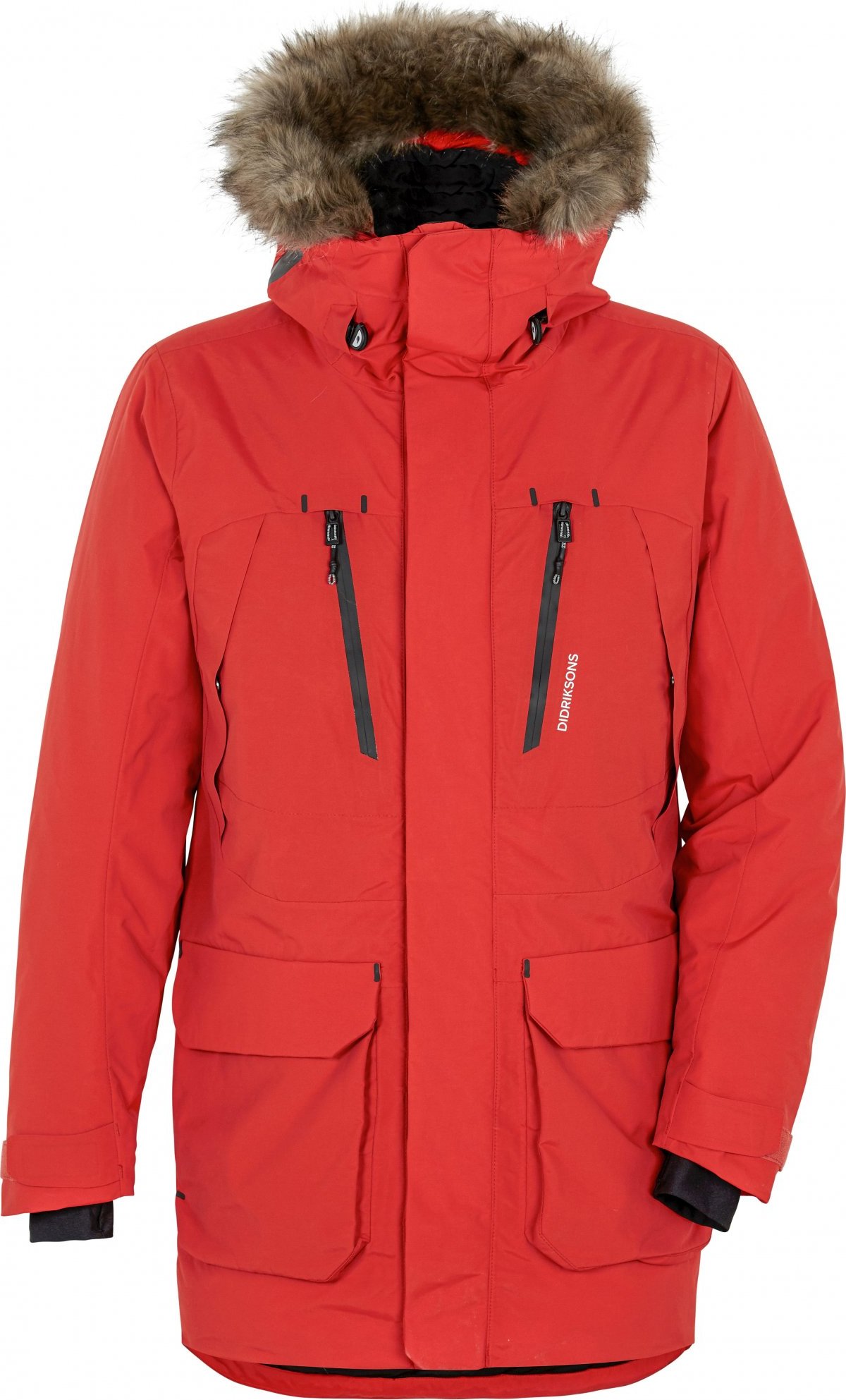 Pánský zimní kabát DIDRIKSONS Marco červený Velikost: XXL