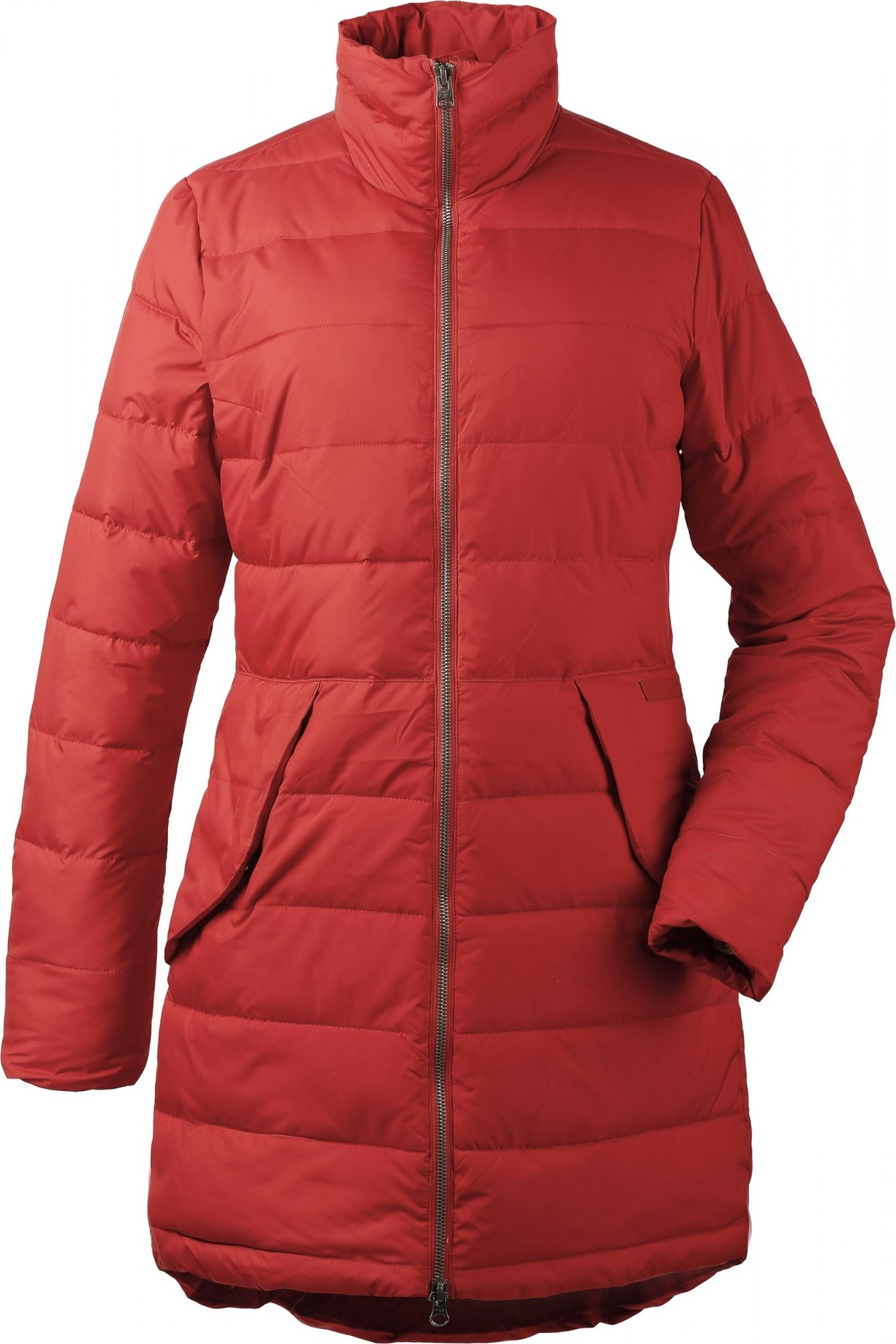 Dámský zimní kabát DIDRIKSONS Hildur oranžový Velikost: 32
