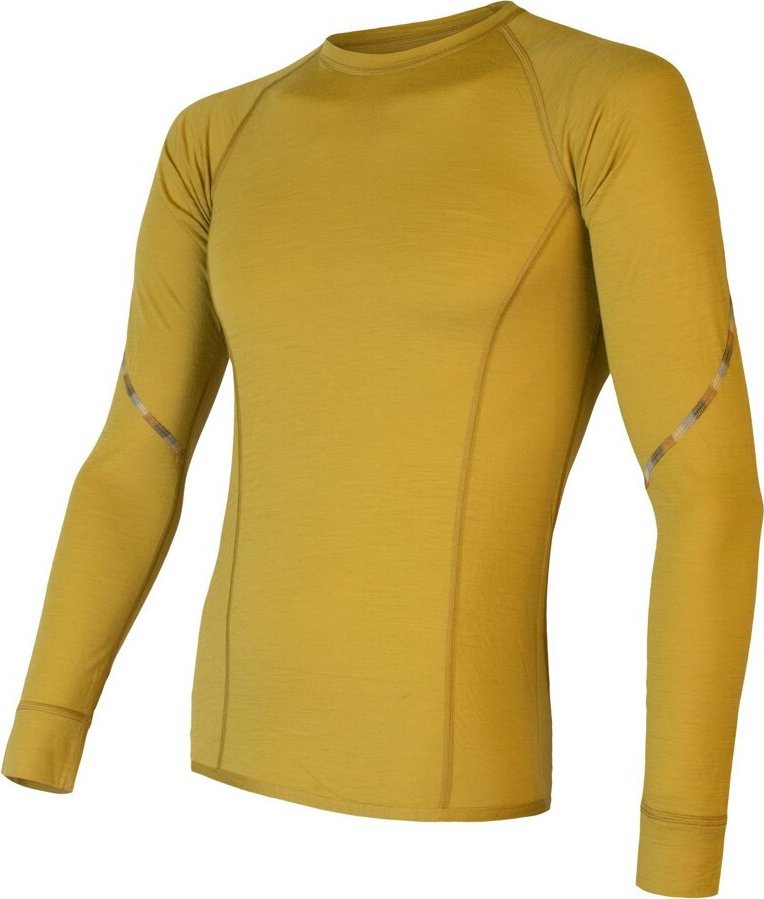 Pánské funkční tričko SENSOR Merino Air mustard Velikost: XXL, Barva: žlutá