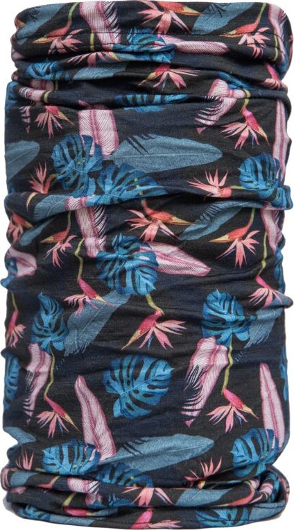 Multifunkční šátek SENSOR Tube Merino Impress černá/floral