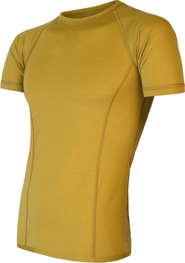 Pánské funkční tričko SENSOR Merino Air mustard Velikost: L, Barva: žlutá