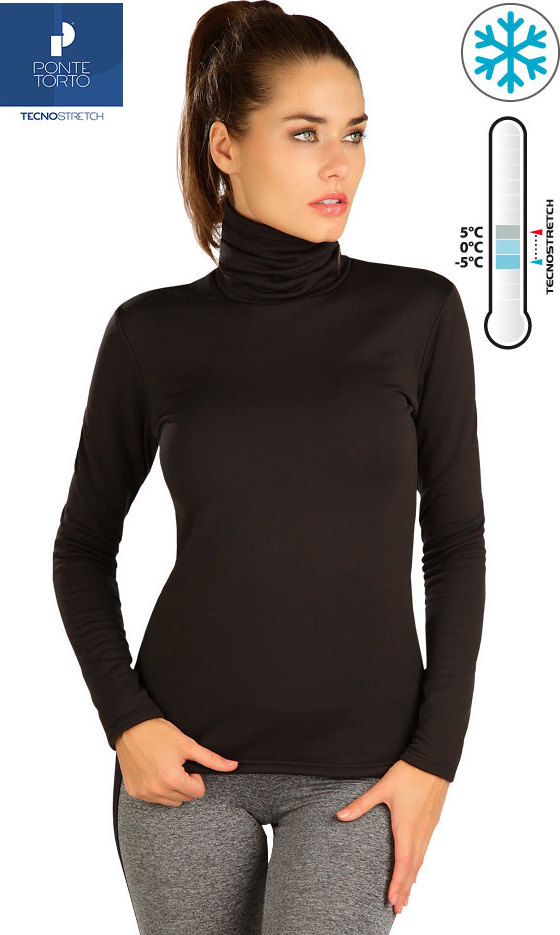 Dámský rolák LITEX s dlouhým rukávem černý Barva: černá, Velikost: S