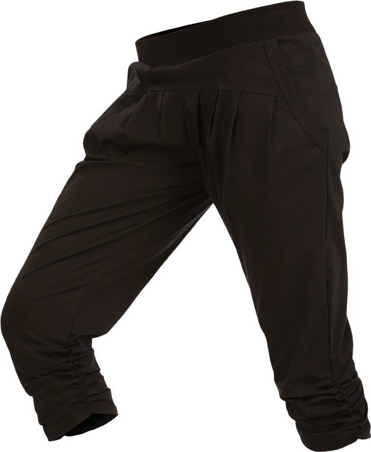 Dámské 3/4 kalhoty LITEX bokové černé Velikost: S, Barva: černá