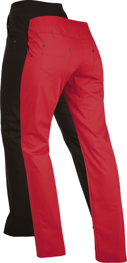 Dámské kalhoty LITEX dlouhé černé/červené Velikost: XL, Barva: černá