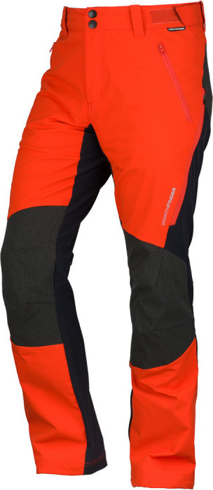 Pánské softshellové kalhoty NORTHFINDER Hromovec oranžové Velikost: XL