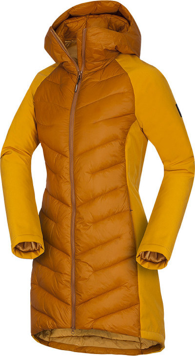 Dámská dlouhá zateplená bunda NORTHFINDER Reyna žlutá Velikost: M