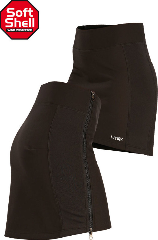 Dámská softshellová sukně LITEX sportovní černá Barva: černá, Velikost: XL