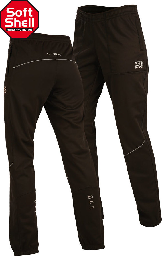 Unisex softshellové kalhoty LITEX černé Barva: černá, Velikost: XL
