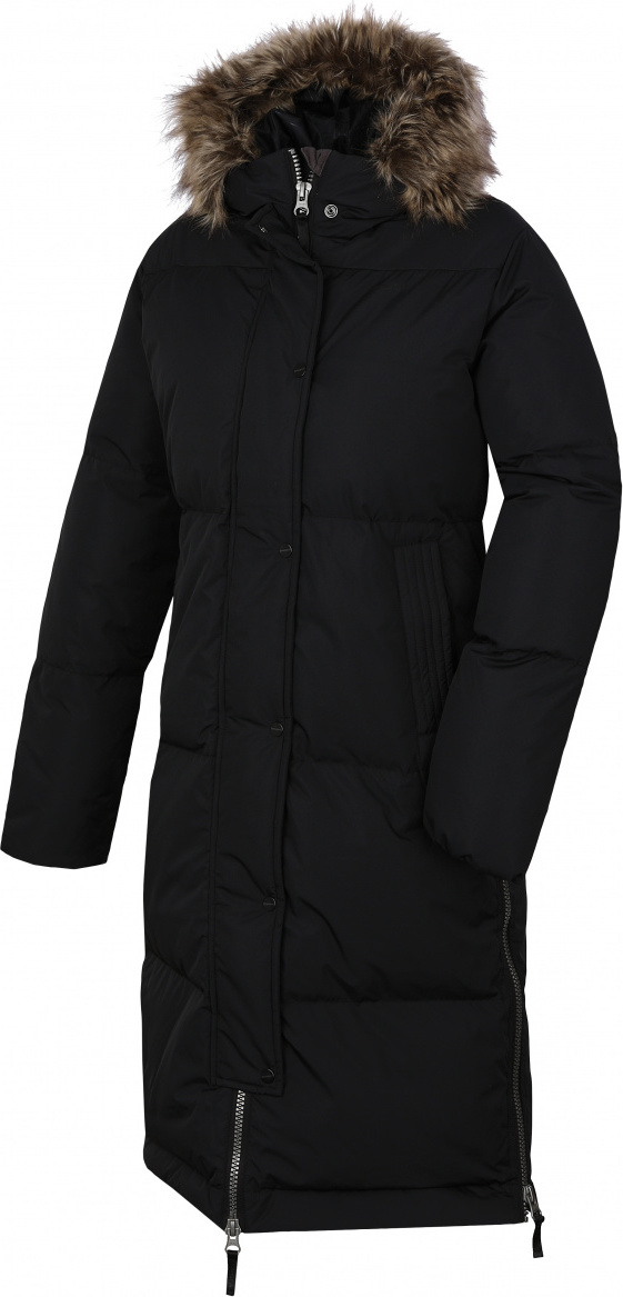 Dámský péřový kabát HUSKY Downbag L černomodrá Velikost: XL