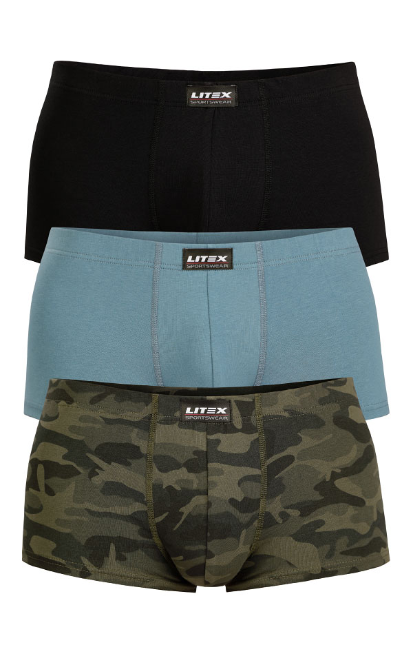 Pánské boxerky LITEX barevné Velikost: XL, Barva: černá