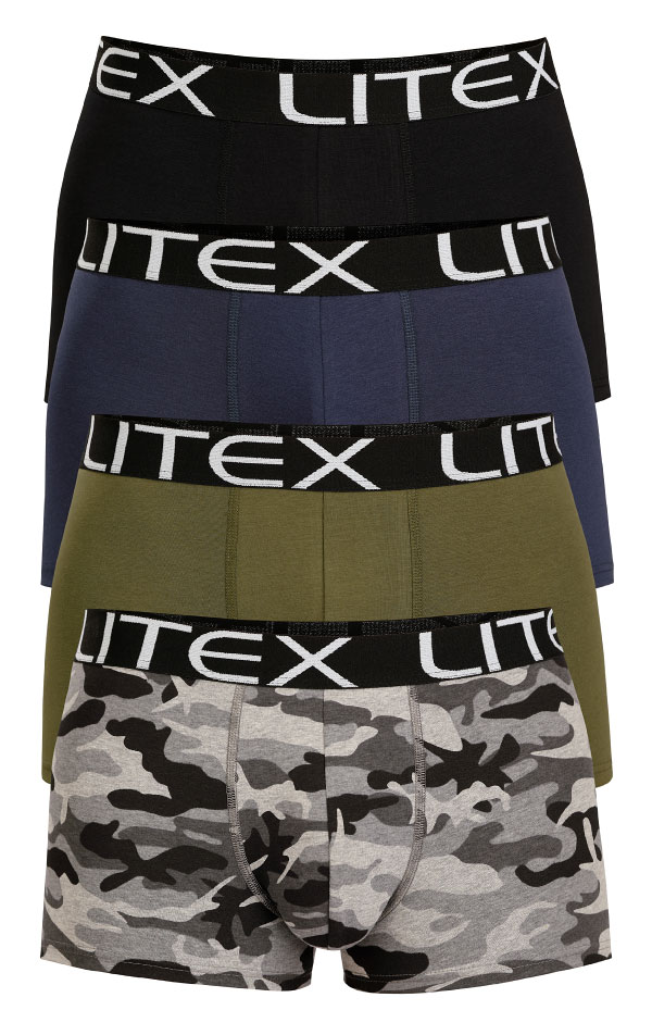 Pánské boxerky LITEX barevné Velikost: XL, Barva: černá