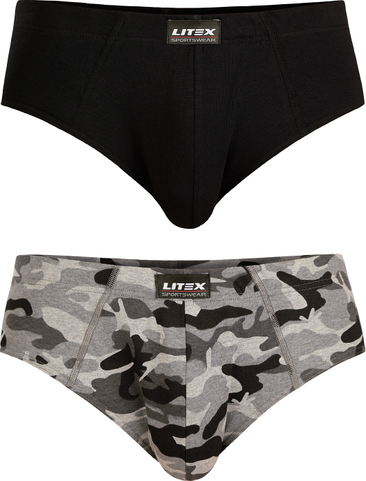 Pánské slipy LITEX barevné Barva: černá, Velikost: XXL