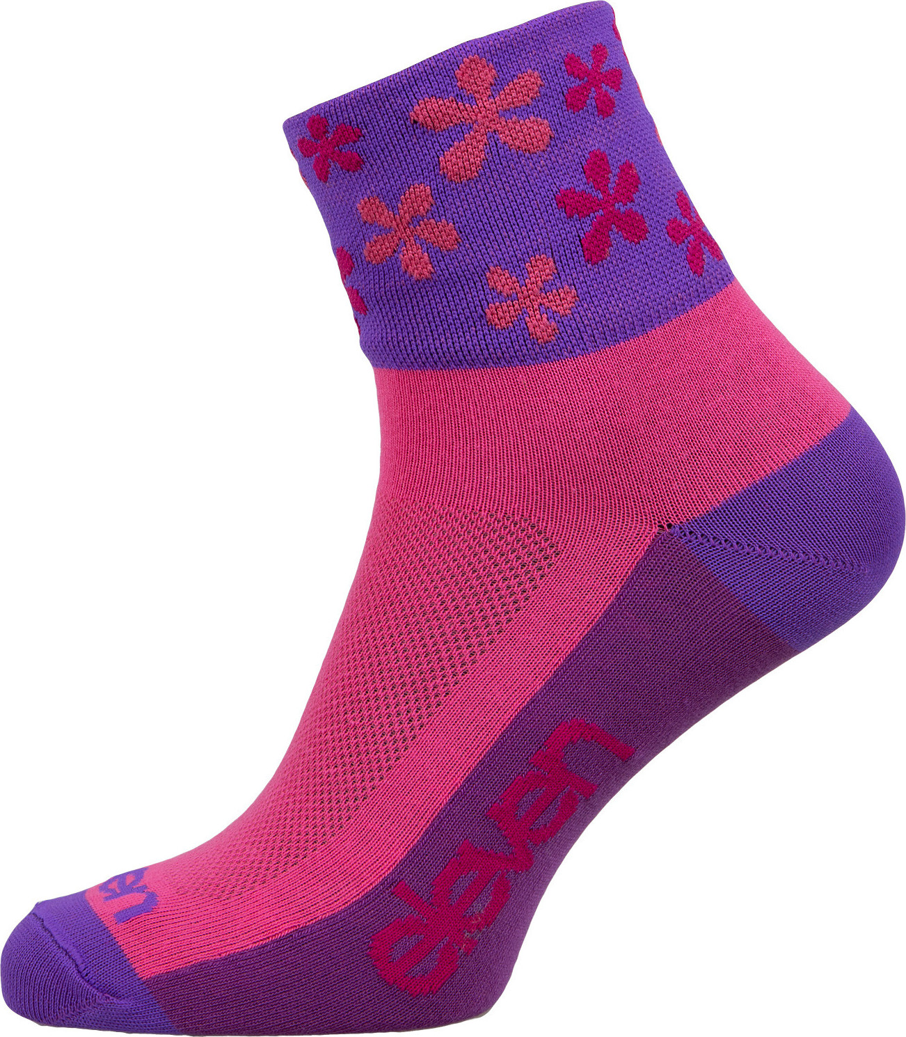 Sportovní ponožky ELEVEN Howa Flower Pink Velikost: L (42-44)