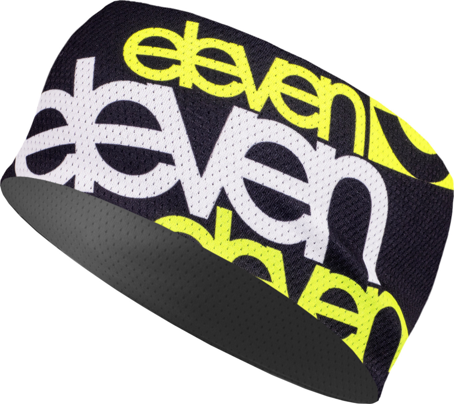 Sportovní čelenka ELEVEN Silver Fluo Black Velikost: UNI