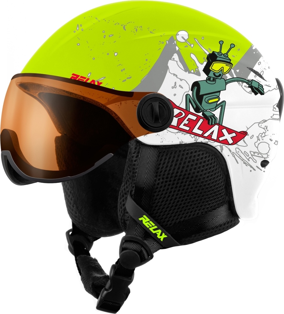 Dětská lyžařská helma RELAX Twister Visor Velikost: XS
