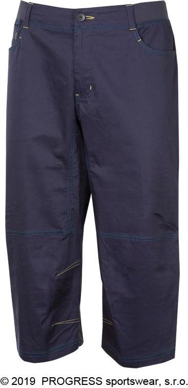 Pánské outdoorové kalhoty PROGRESS Cactus 3Q 3/4 délky modré Velikost: S