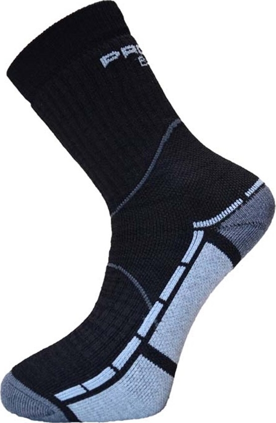 Unisex turistické ponožky PROGRESS Bamboo černé Velikost: 43-47