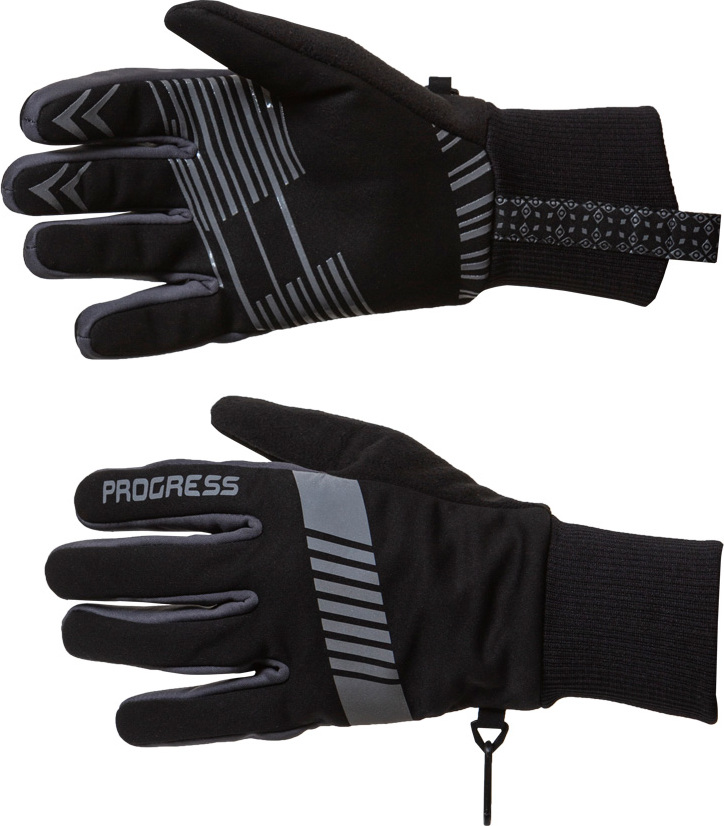 Zimní běžkařské rukavice PROGRESS Snowsport Gloves černé Velikost: XL