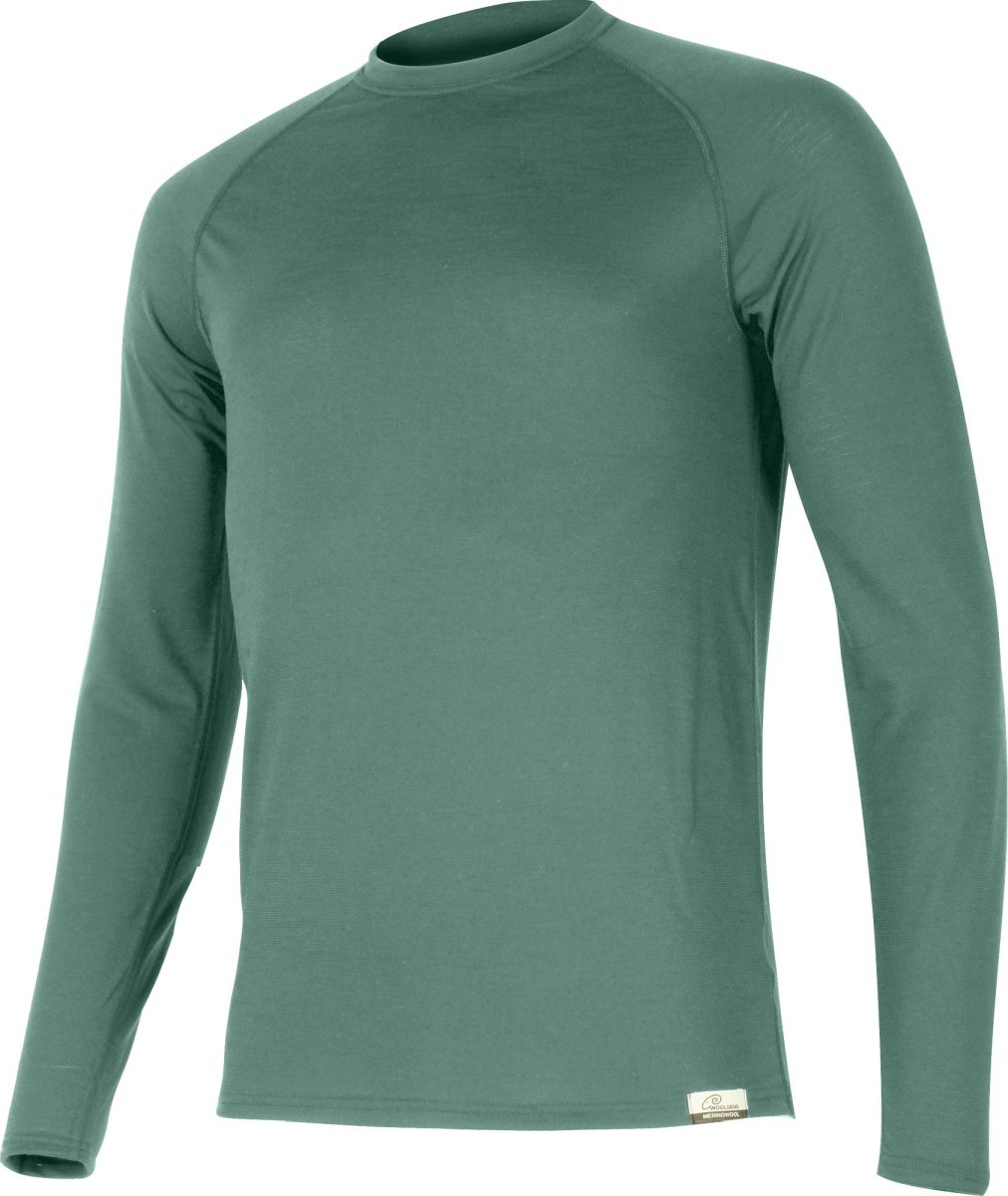 Pánské merino triko LASTING Atar zelené Velikost: XXL