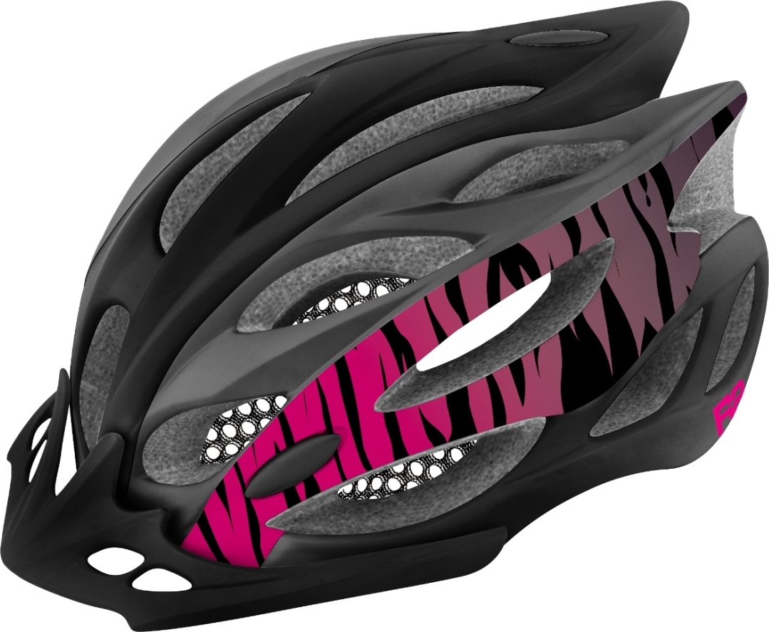 Cyklistická helma R2 Wind černá/růžová Velikost: S