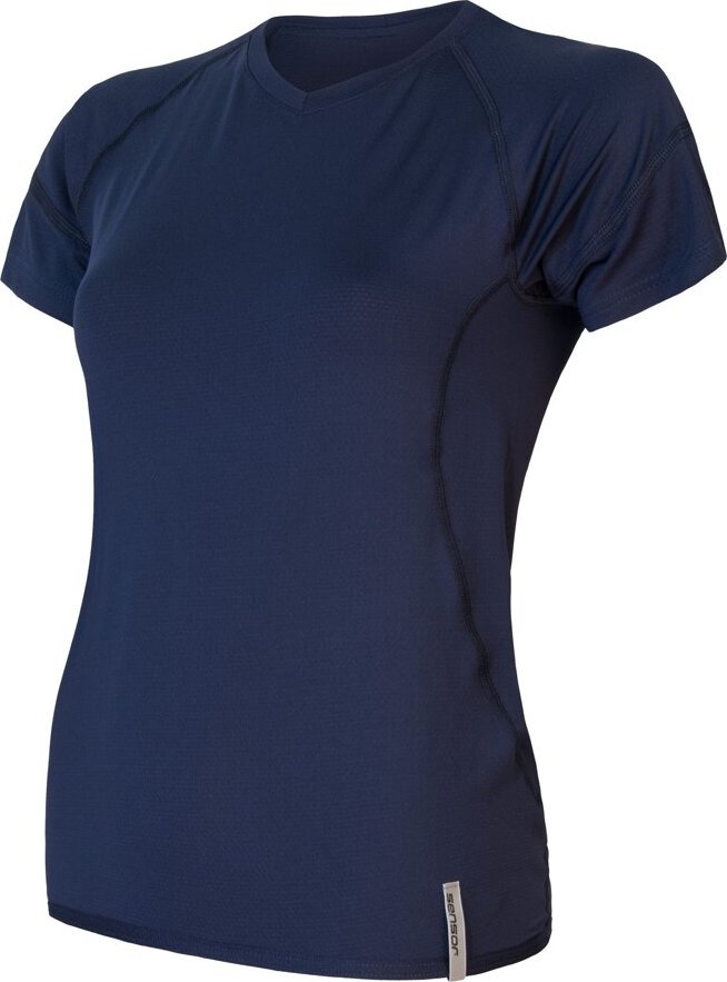Dámské funkční triko SENSOR Coolmax Tech deep blue Barva: Modrá, Velikost: M