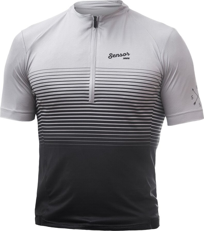 Pánský cyklistický dres SENSOR Cyklo Tour brave Velikost: L, Barva: šedá