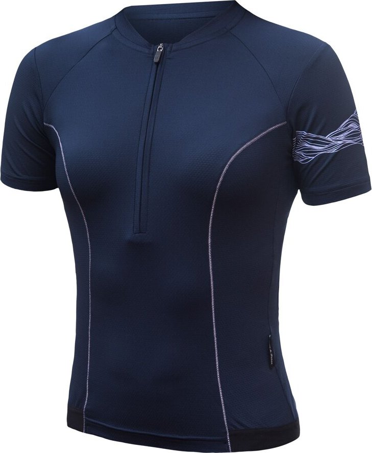 Dámský cyklistický dres SENSOR Coolmax Entry deep blue Barva: Modrá, Velikost: L