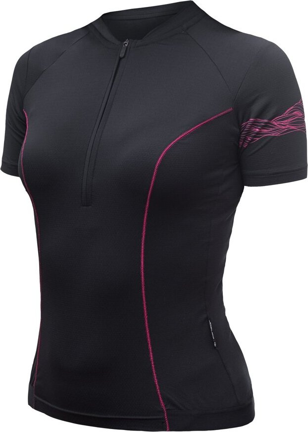 Dámský cyklistický dres SENSOR Coolmax Entry true black Barva: černá, Velikost: S