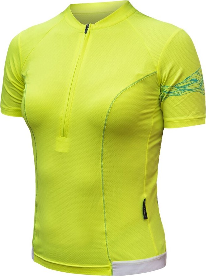 Dámský cyklistický dres SENSOR Coolmax Entry neon yellow Barva: žlutá, Velikost: M