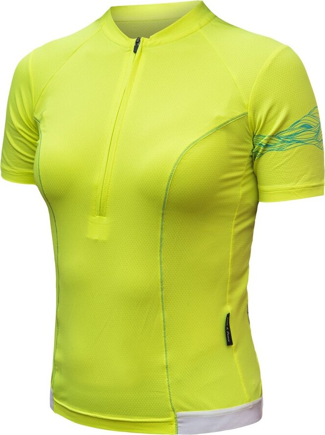 Dámský cyklistický dres SENSOR Coolmax Entry neon yellow Velikost: S, Barva: žlutá