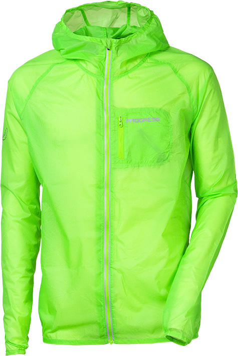 Ultralehká bunda - větrovka PROGRESS Aero Lite neon zelená Velikost: L