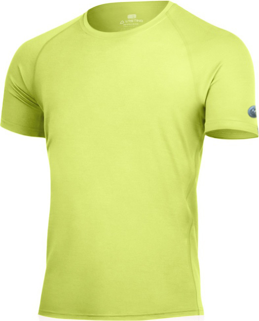 Pánské merino triko LASTING Quido limetkové Velikost: XL