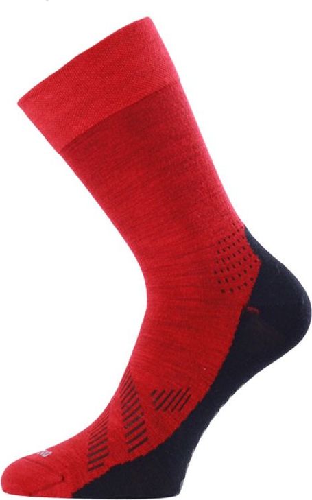 Merino ponožky LASTING Fwj červené Velikost: (42-45) L