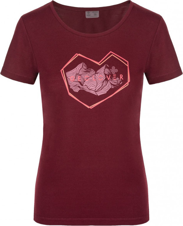 Dámské outdoorové tričko KILPI Garove-w tmavě červená Velikost: 34