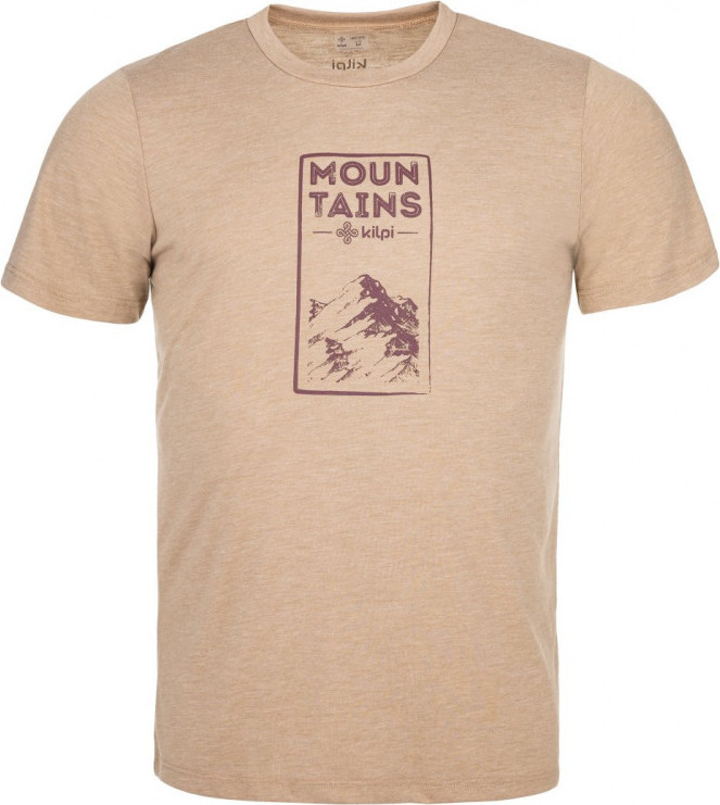 Pánské outdoorové tričko KILPI Garove-m béžová Velikost: XS